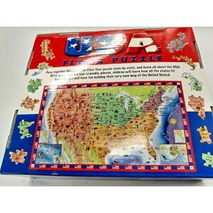USA Floor Jigsaw Puzzle by The Five Mile Press 22.5" x 36" (ages 3-5)